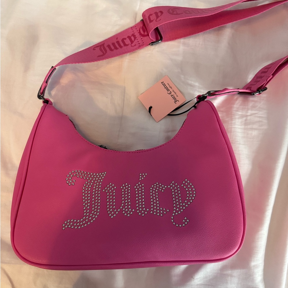 Juicy Couture Pink Rhinestone Shoulder Bag new (never used)